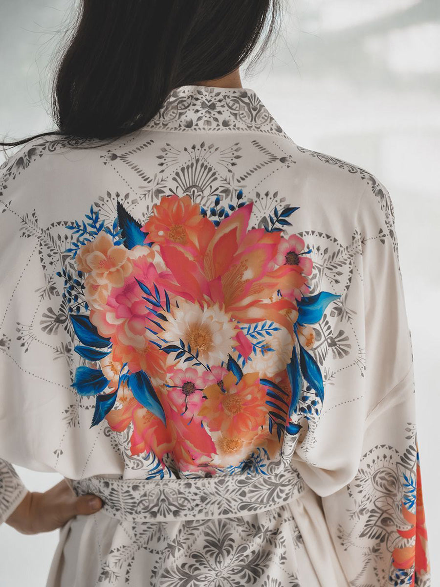 Desert Bloom Kimono Robe